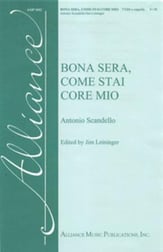 Bona Sera Come Stai Mio Core TTBB choral sheet music cover